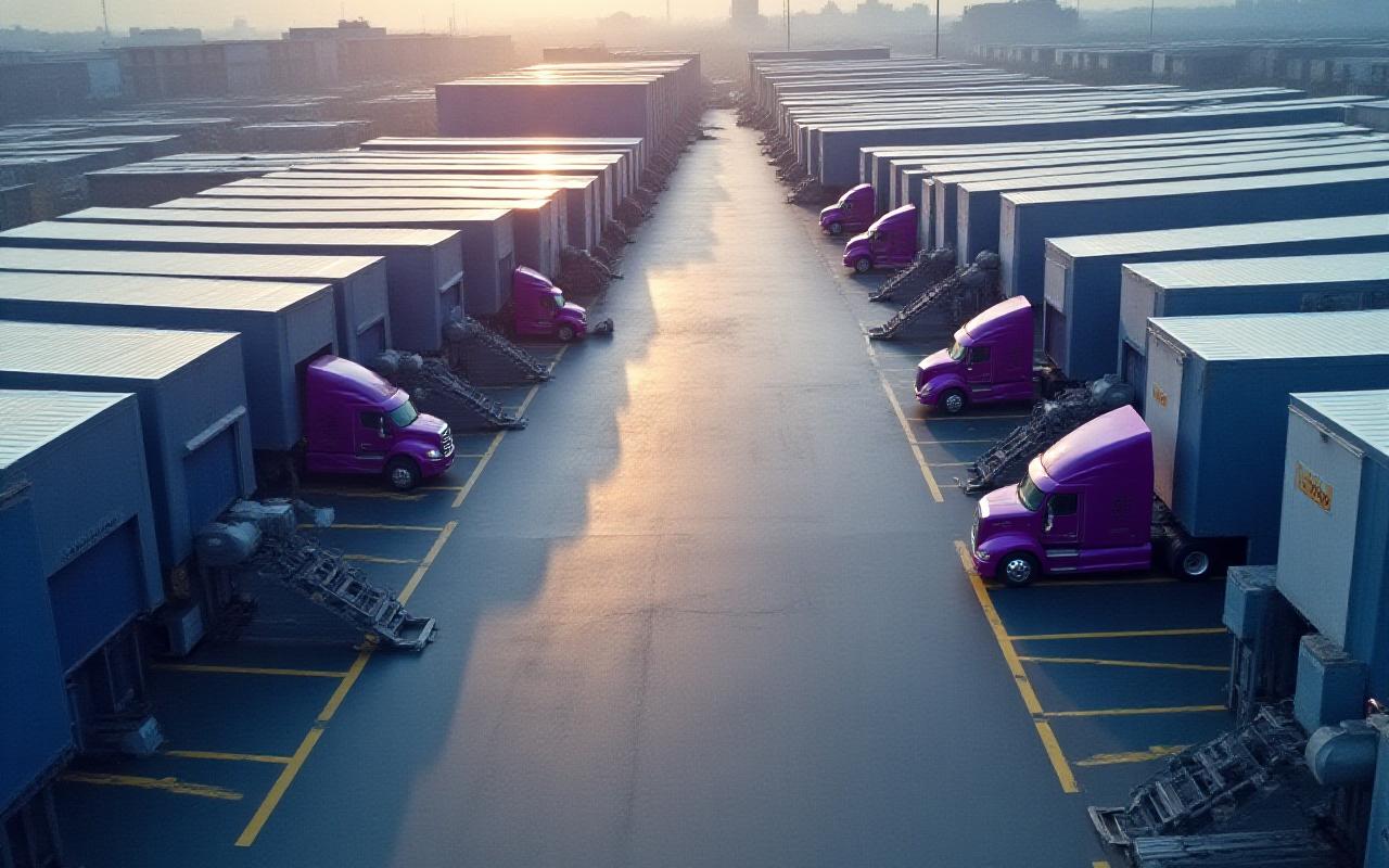 Logistics background Stockton hub